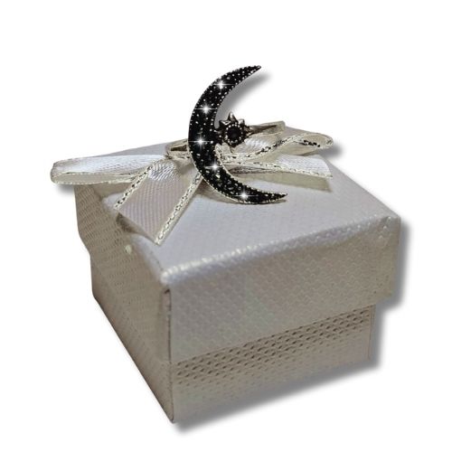 Anillo de marquesita de luna