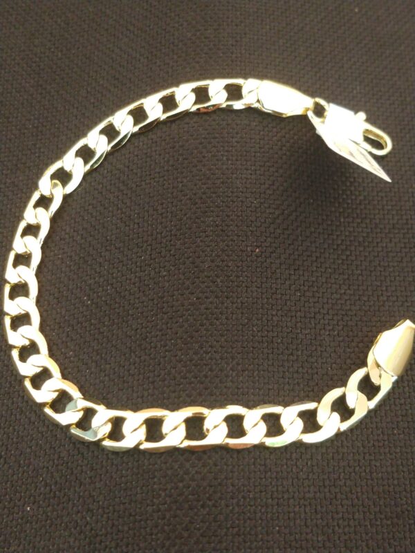 Pulsera de oro laminado corte barbada