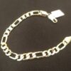 Pulsera de oro laminado corte cartier 21.5 cm