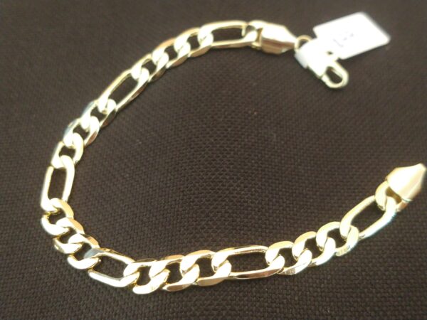 Pulsera de oro laminado corte cartier 21.5 cm