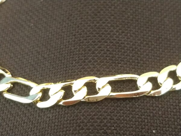 Pulsera de oro laminado corte cartier 21.5 cm