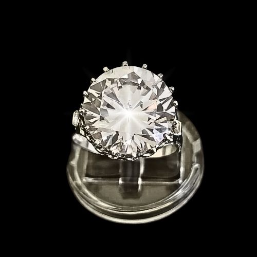 Anillo compromiso piedra grande