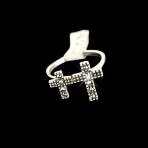 Anillo cruces en marquesita