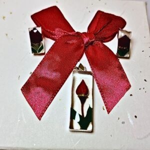 Juego de rosa encapsulado estilo la bella y la bestia