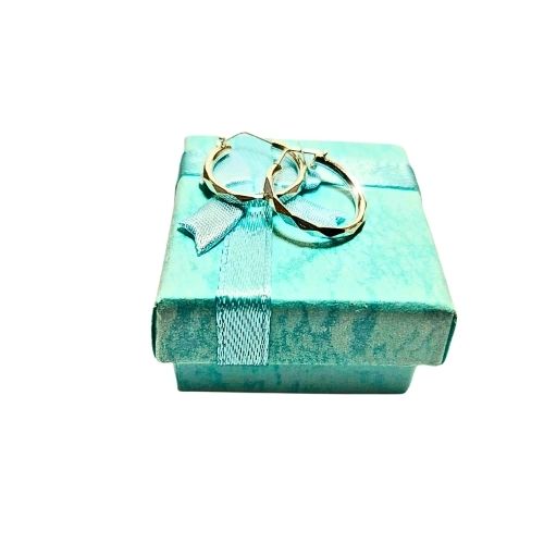 Arracadas facetadas chicas-medianas