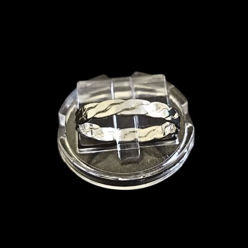 Anillo trenzado liso