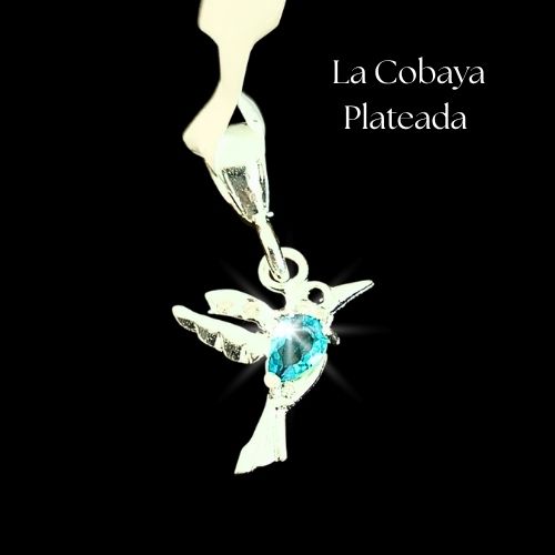 Dije de colibrí azul