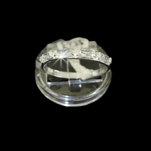 Anillo media churumbela circonias rectangulares #9