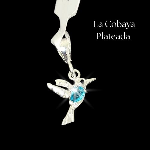 Dije de colibrí azul