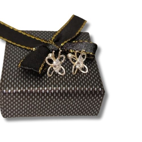 Broquel mariposas con circonia