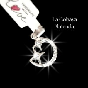 Dije de luna y estrella con microcirconias