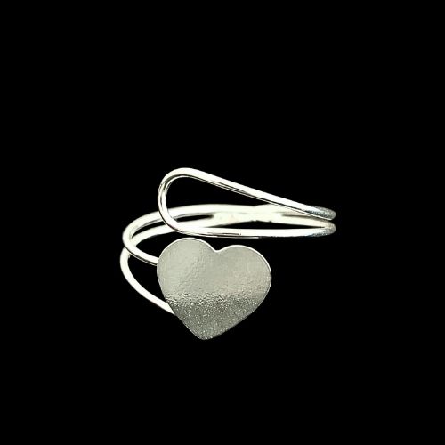 Anillo ajustable corazón liso